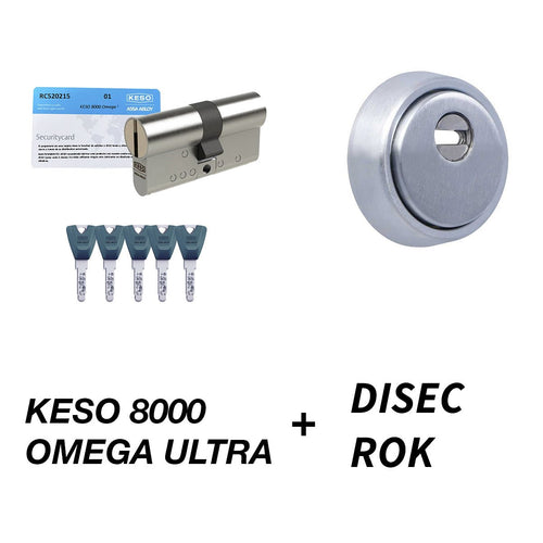El Combo de Seguridad que los Ladrones Odian: KESO 8000 OMEGA 2 ULTRA y Escudo Disec ROK - cilindroseguridad.es
