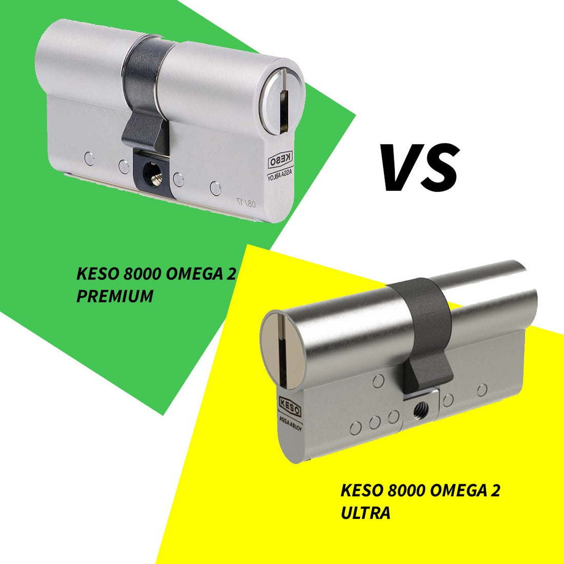 Comparación entre KESO 8000 Omega 2 Premium y KESO 8000 Omega 2 Ultra: ¿Cuál elegir? - cilindroseguridad.es