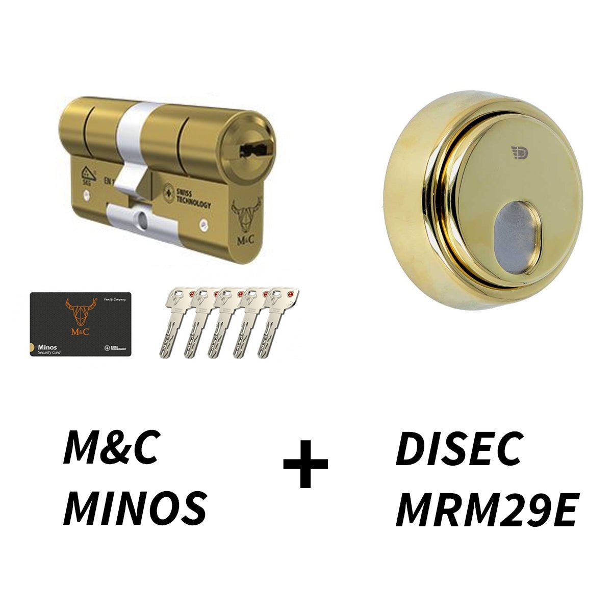 M&C Minos + Escudo Magnético Disec MRM29E - cilindroseguridad.es