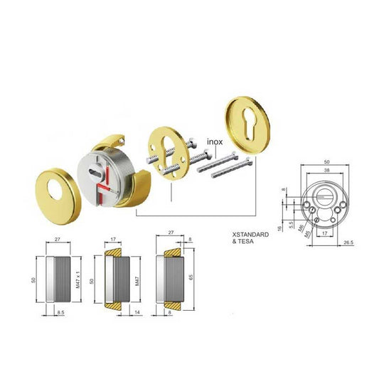 Disec Rok Escudo Protector Cerradura DB280 [2024] - cilindroseguridad.es