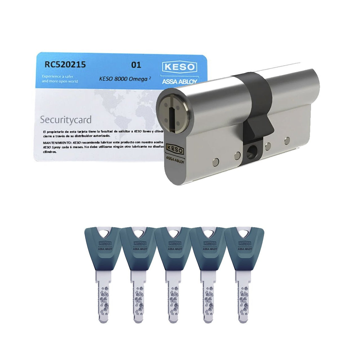 KESO 8000 Omega 2 PREMIUM Cilindro de Alta Seguridad [2024] - cilindroseguridad.es