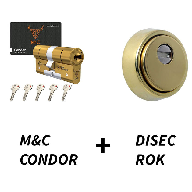 M&C Condor + Escudo Disec Rok - cilindroseguridad.es