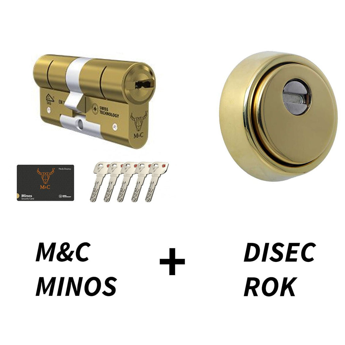 M&C Minos + Escudo Disec Rok - cilindroseguridad.es