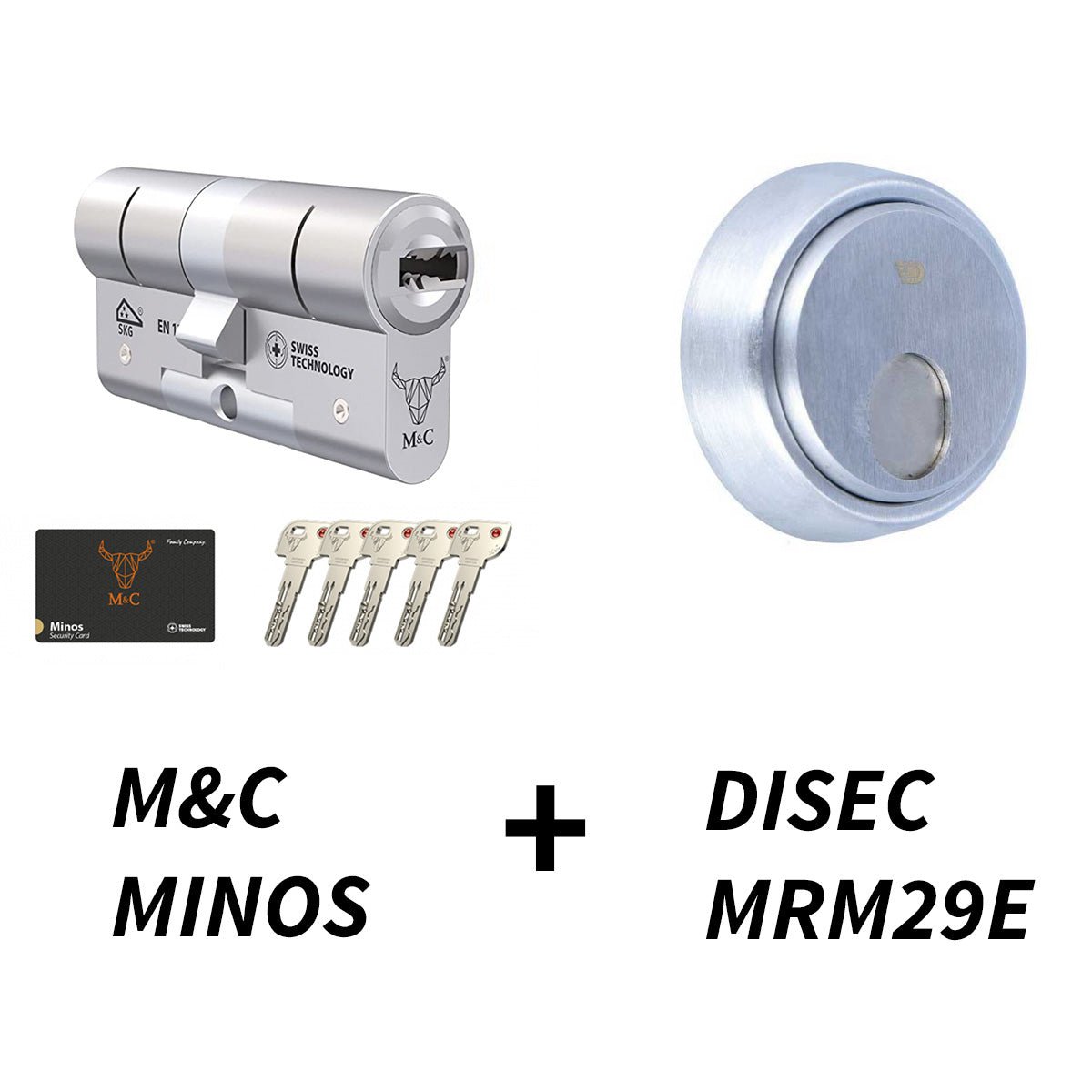 M&C Minos + Escudo Magnético Disec MRM29E - cilindroseguridad.es